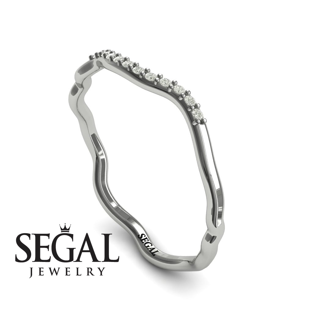 Unique Wedding Ring Sets Painter's Muse Bridal Set Diamond - Sophie no. 3